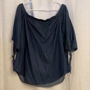 Women's Off-Shoulder Denim Top